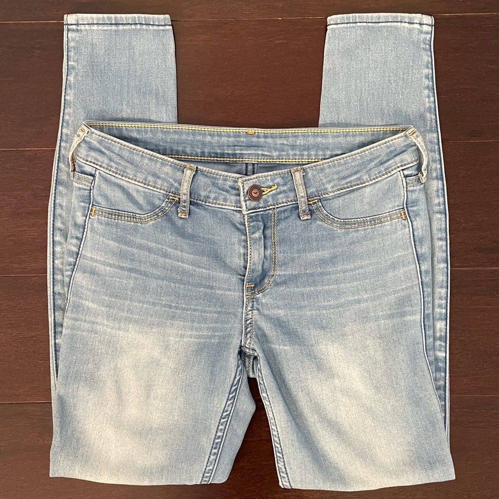 Women Hollister Skinny Jeans Blue Good Condition